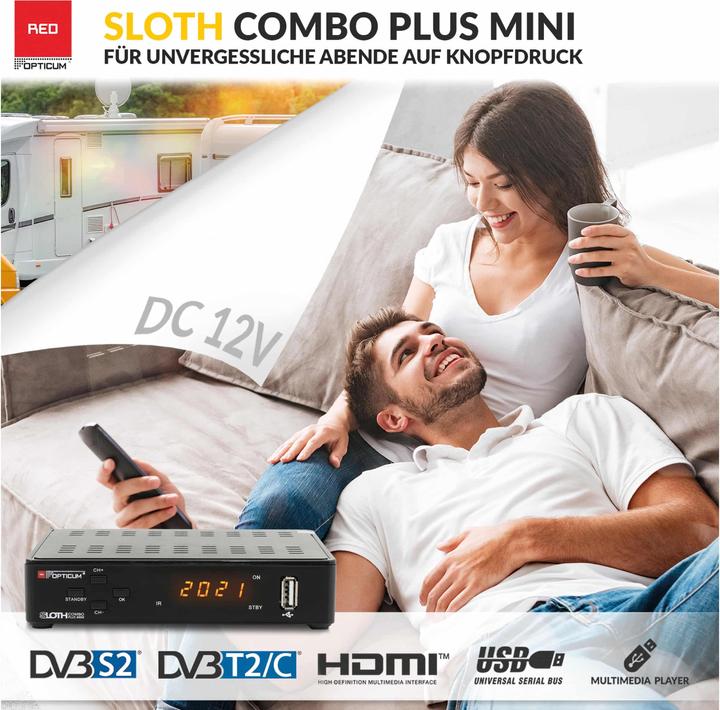 Produktbild Opticum SAT-Receiver Red Sloth Combo plus mini (DVB-T/T2, CI+-Schacht)