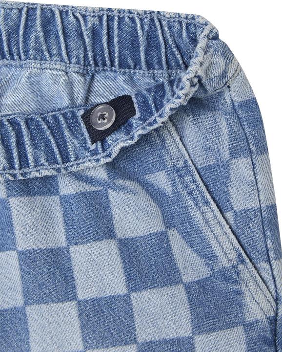 Produktbild Jonen Jungen Jeans-Bermudas mit Schachbrettmuster in Loose-Fit (128)