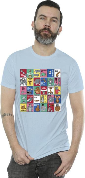 Immagine prodotto Tom & Jerry Grid Squares Maglietta Uomo (L)
