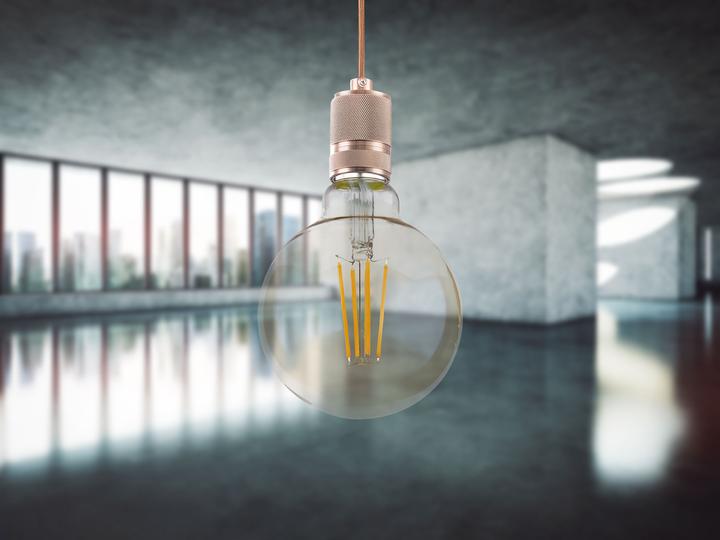 Immagine prodotto Globo Lampadina A LED In Vetro Ambra, 1xe27 LED (E27, 7 W, 5 x, F)