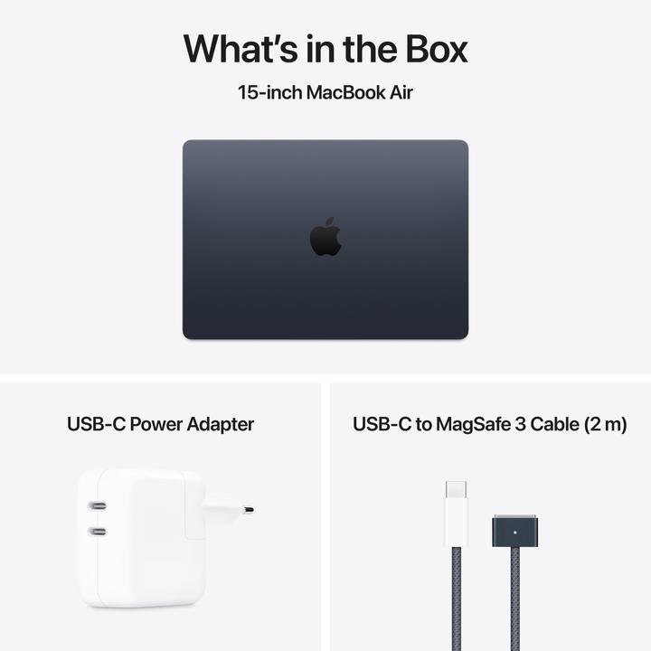 Actual product image Apple MacBook Air – 2025 (15.30", M4, 32 GB, 2000 GB, DE)