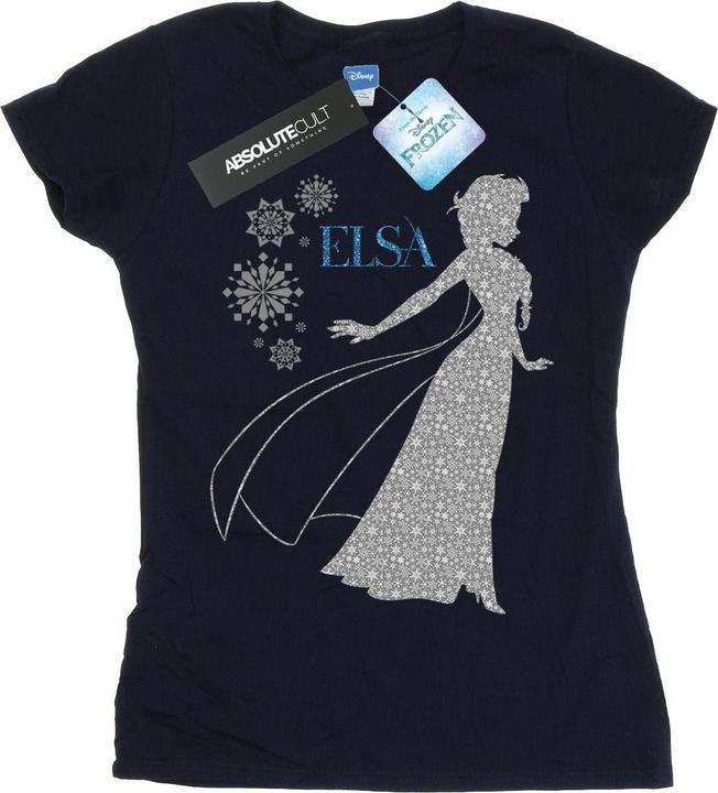 Disney Frozen Elsa Christmas Silhouette TShirt (XL)