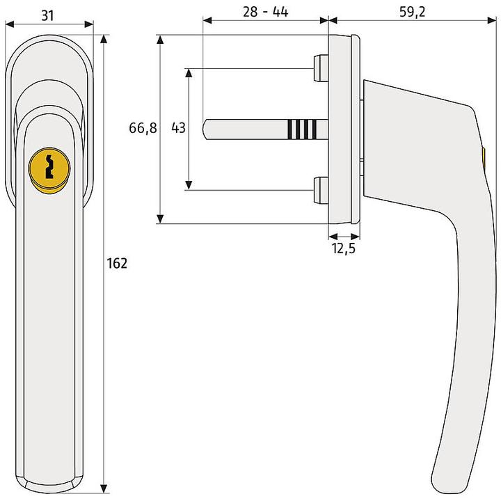 Produktbild Abus FG200 (Fenstergriffe)