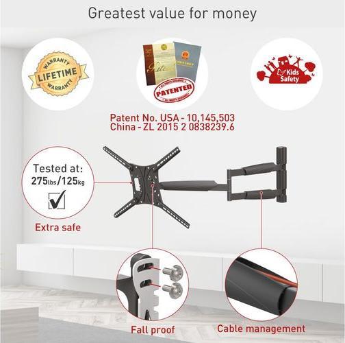 Image du produit Barkan WH 443XL-SW (Mur, 82", 50 kg)