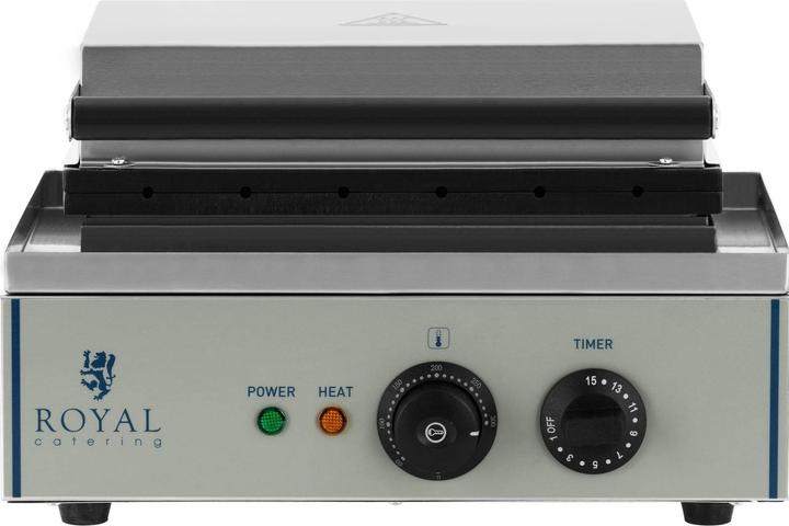 Royal Catering Piastra per waffel a stecco - 1 x 1.500 Watt