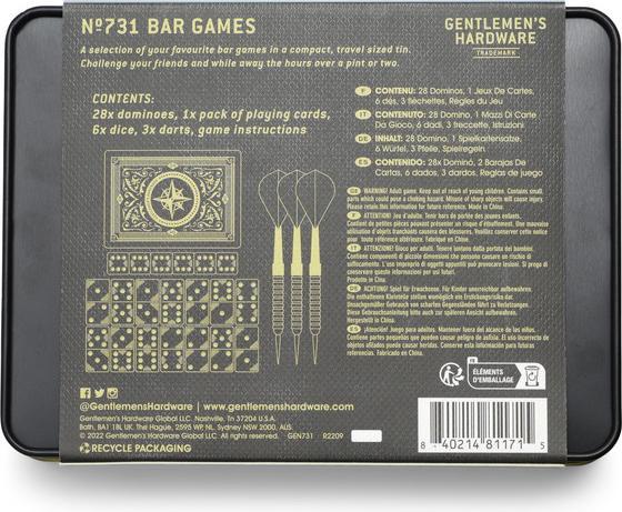 Produktbild Gentlemen's Hardware Bar Games in Tin (Englisch)