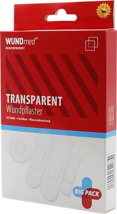 Axisis Pflaster transparent + wasserfest 4 Grössen, 50 St PFL (50 x)