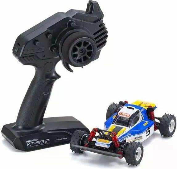 Produktbild Kyosho Buggy Mini-Z Optima 4WD Blau, ARTR, 1:27 (RTR Ready-to-Run)
