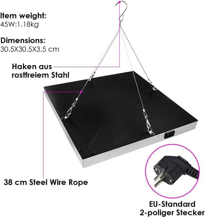 Actual product image Lospitch LED Pflanzenlampe (LED, 230 V)