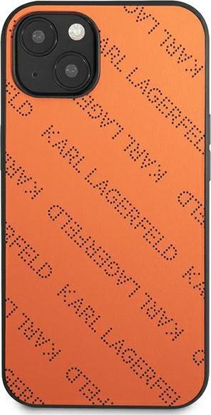 Produktbild Karl Lagerfeld Perforated Allover - Etui iPhone 13 (pomarańczowy) (Apple iPhone 14, Apple iPhone 13)