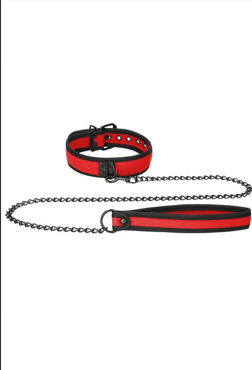 Image du produit Ouch! Ouch Puppy Play - Neoprene Collar With Leash