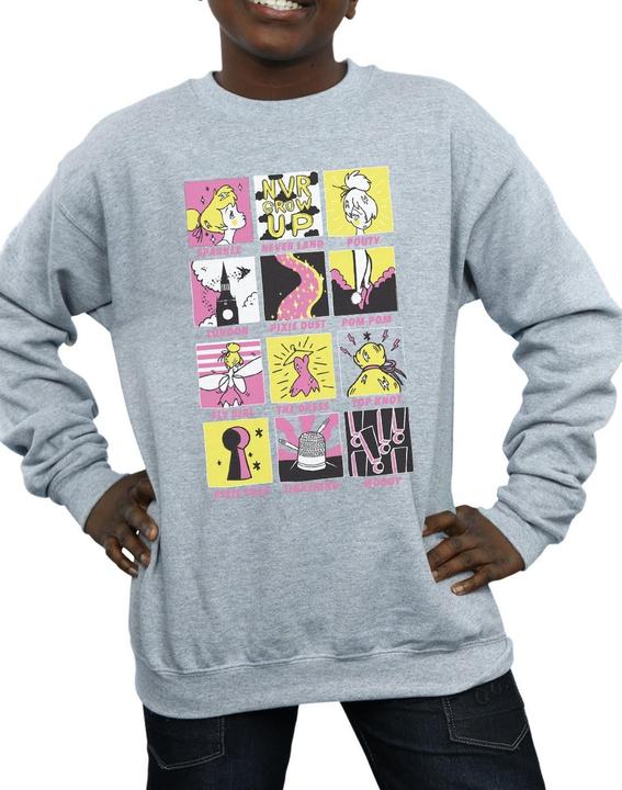Produktbild Disney Tinkerbell Squares Sweatshirt Jungen (140, 146)