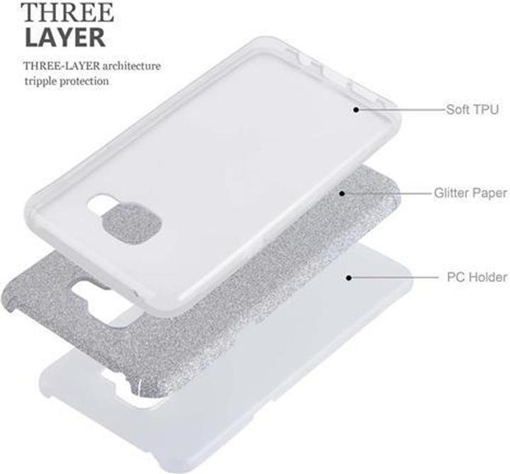 Immagine prodotto Cadorabo Copertura in TPU glitter (3 pezzi) (Samsung Galaxy A3 (2016))
