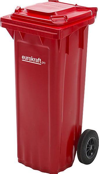 Immagine prodotto eurokraft pro Grande bidone per rifiuti in plastica, secondo la norma DIN EN 840 (120 l)