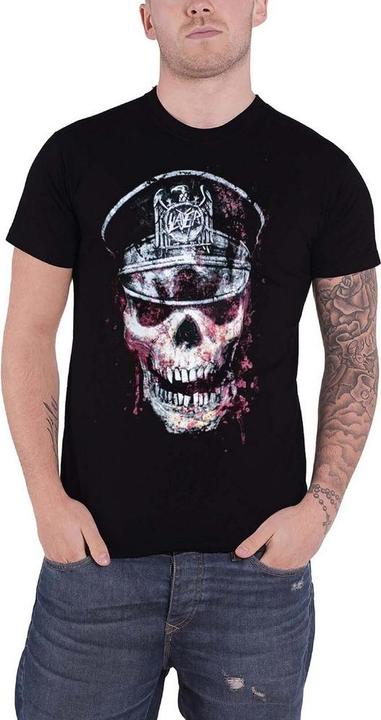 Actual product image Universal Textiles Unisex Adult Skull Hat T-Shirt (M)
