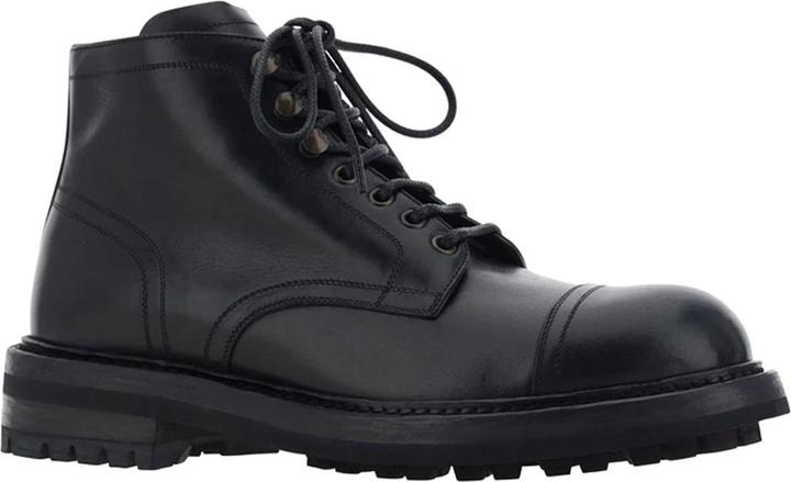 Dolce & Gabbana Lace-Up Leather Boots (42)