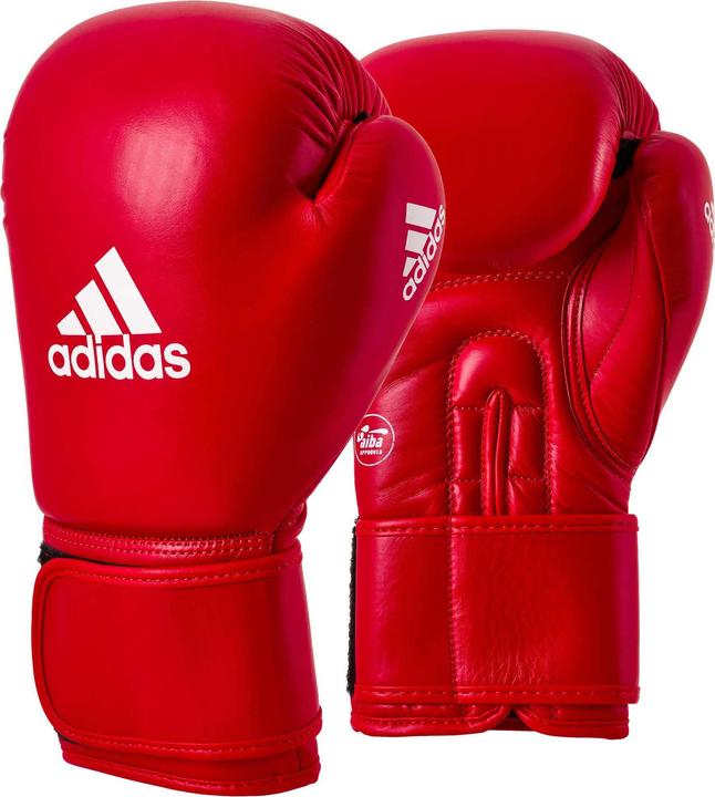Immagine prodotto adidas Guanti da boxe Velcro IBA Guanti da boxe rossi 12oz (12 OZ, 12)
