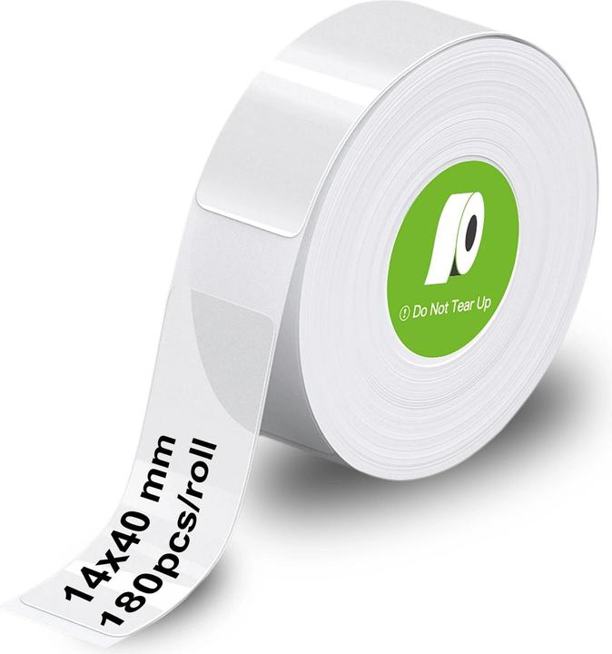 Image du produit Olympia Etikettenrolle für Etikettendrucker transparent, 14,0 x 40,0 mm, 1 x 180 Etiketten