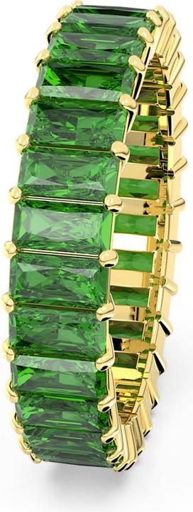 Produktbild Swarovski Matrix Ring Baguette Schliff Grün Gold (64)