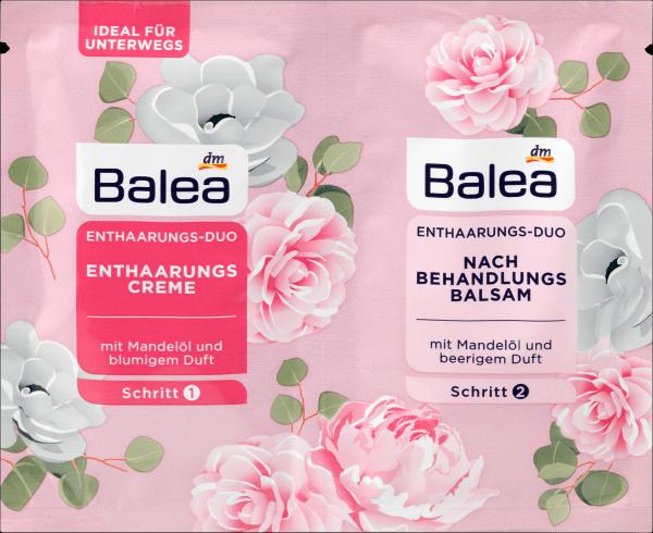 Immagine prodotto dm Balea Duo Depilazione Crema Depilatoria e Balsamo Dopobarba 2 x 20 ml (40 ml, 1 x)