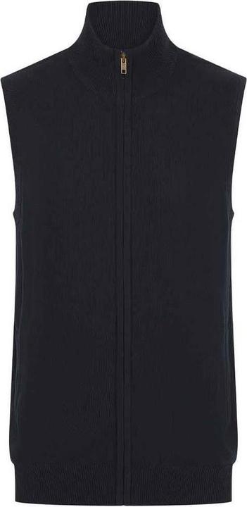Actual product image Henbury Mens Plain Full Zip Sleeveless Gilet (S)