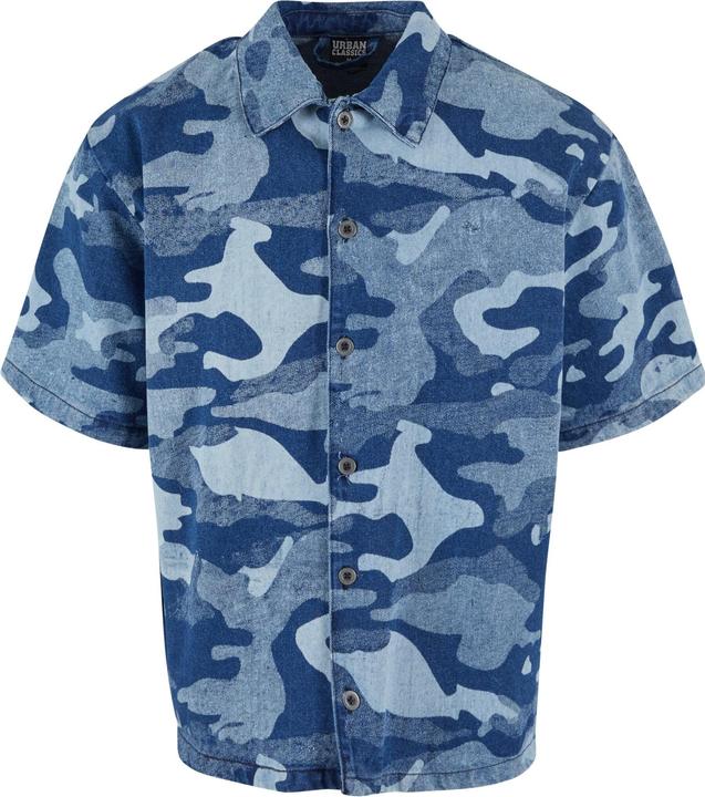 Urban Classics Laser Camo Printed Boxy Shirt - 166807