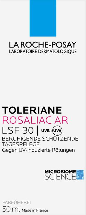 Nährwerte und Zutaten La Roche Posay Toleriane Rosaliac AR (Sonnencreme Gesicht, SPF 30, 50 ml, 75 g)