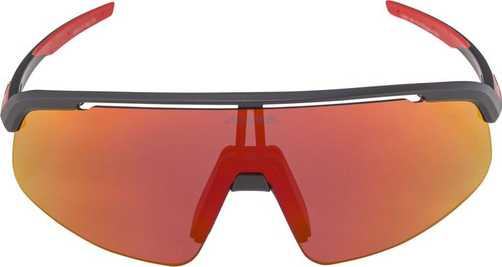 Actual product image ALPINA SPORTS Turbo Pro Youth (Matt black, Red Mirror)