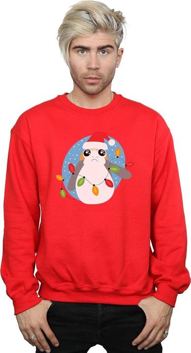 Immagine prodotto Star Wars The Last Jedi Porg Christmas Lights Felpa Uomo (XXL)