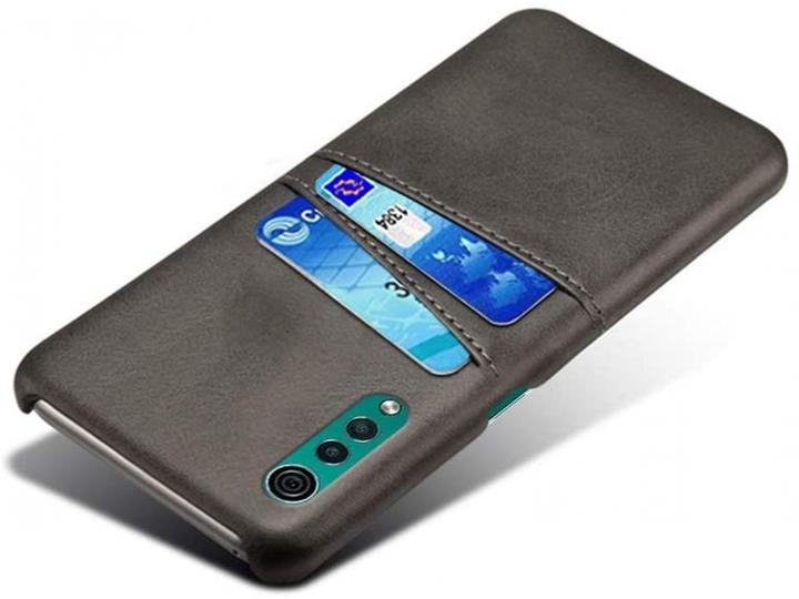 Produktbild Screenguard LG Velvet CardCaddy Leder Backcase mit Kartenfächern (LG Velvet)