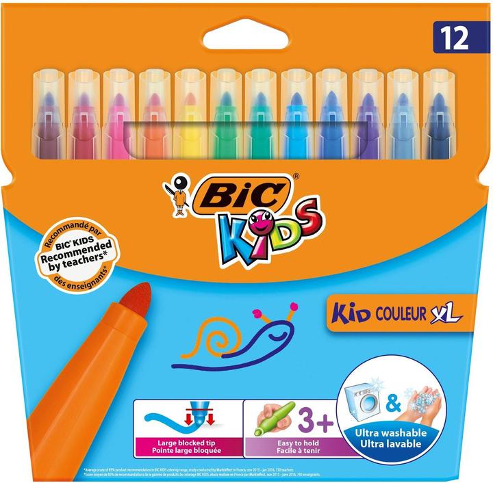 Produktbild Bic Kids Fasermalstifte (Mehrfarbig, 12 x)
