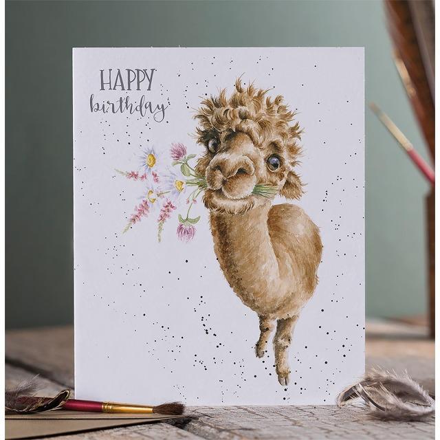 Image du produit Wrendale Design Geburtstagskarte - Alpaka HAPPY BIRTHDAY Wrendale Designs (1 pcs)