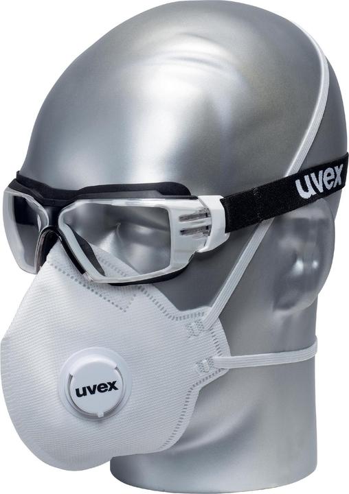 Immagine prodotto Uvex Safety silv-Air class.3310 8763310 Maschera per polveri sottili con valvola FFP3 15 pz. DIN (FFP3, 15 x)