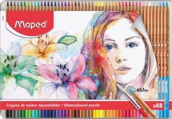 Image du produit Maped Artistes - Crayons à Watercolor (48 pcs) (832448) (Multicolore, 48 x)