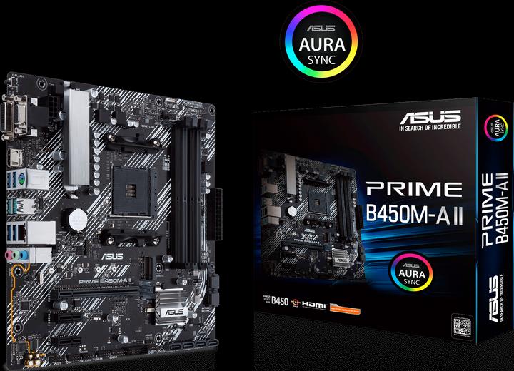 Produktbild ASUS PRIME B450M-A II (AM4, AMD B450, mATX)