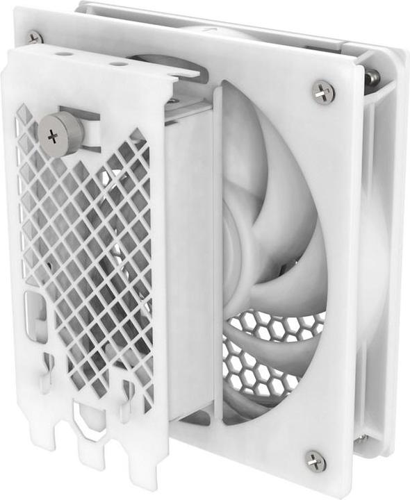 Image du produit Silverstone SST-FDP02W - Support adaptateur de ventilateur externe, ventilateur 120mm inclus, blanc (127 mm, 1 x)