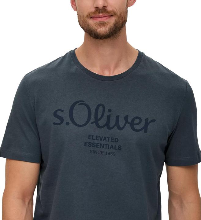 Produktbild S.Oliver T-Shirt Casual Bequem sitzend Logo T-Shirt (XXL)