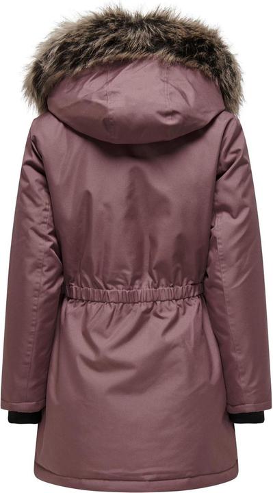 Produktbild Only Kapuze mit abnehmbarem Kunstfell-Rand Gerippte Ärmelbündchen Parka Langer Parka (XS)