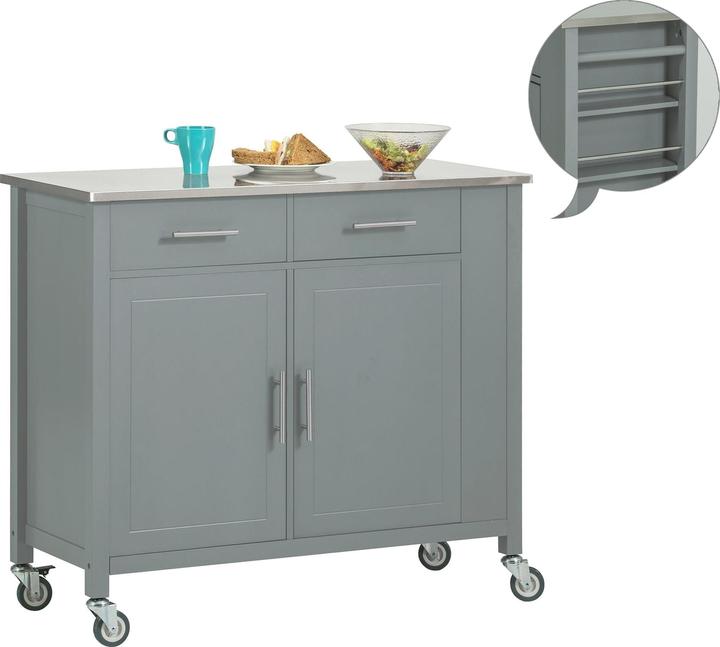 Actual product image SoBuy Kitchen Trolley FKW108-HG, Grey
