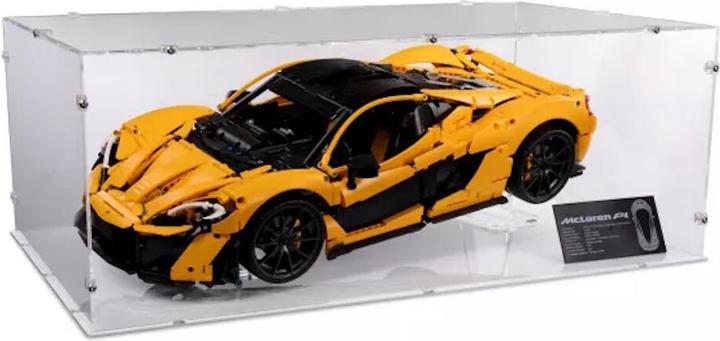 Actual product image iDisplayit Acrylic display XL for LEGO® 42172 McLaren P1 (with white base)