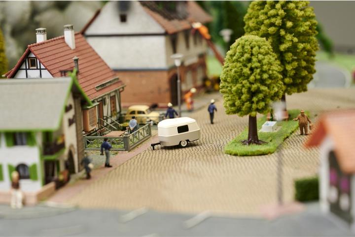 Produktbild Carson Modellsport 1:87 Wohnwagen mit Anhängerkupplung 1:87 Anhänger