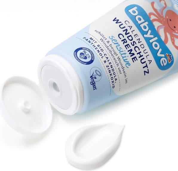 Actual product image dm babylove Wound protection cream sensitive calendula