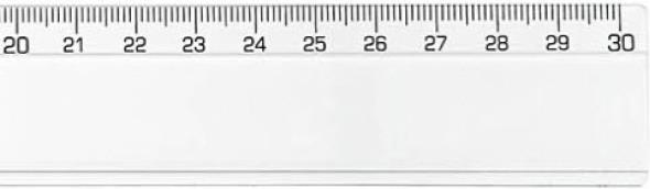 Actual product image Wedo Plastic ruler (300 mm)