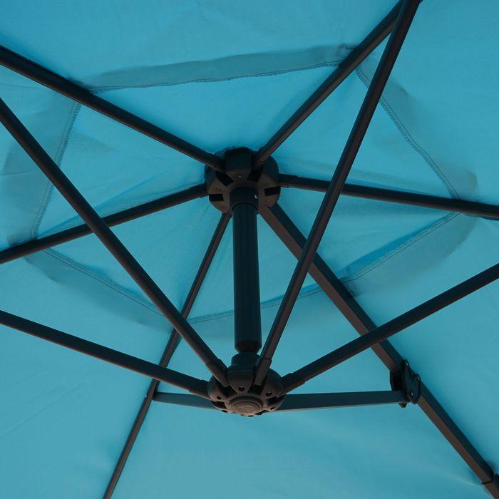 Immagine prodotto Mendler Ombrellone da parete, ombrellone da balcone a sbalzo, 3m inclinabile, poliestere alluminio/acciaio (3 m)