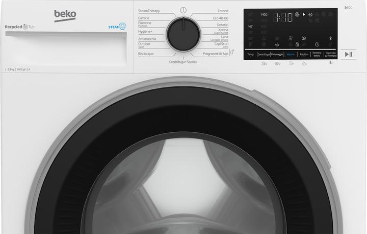 Produktbild Beko BWT3124S Frontlader-Waschmaschine 12 kg 1400 U/min Weiss (12 kg, Links)