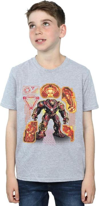 Image du produit - T-shirt AVENGERS INFINITY WAR HULKBUSTER BLUEPRINT - Garçon (152, 158)