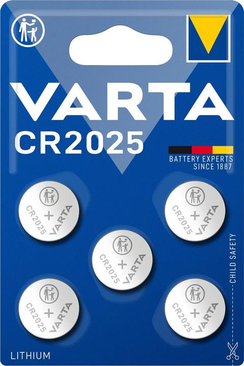 Varta Electronics CR2025 (5 Stk., CR2025, 165 mAh)