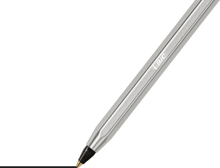 Actual product image Bic Biros Cristal RE'NEW, black (Silver, 1 x)
