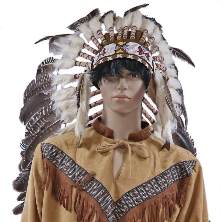 Actual product image Bali Indian Feather Headdress, Large