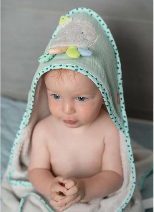 Image du produit Fehn Linge à capuche pour bébé Pieuvre